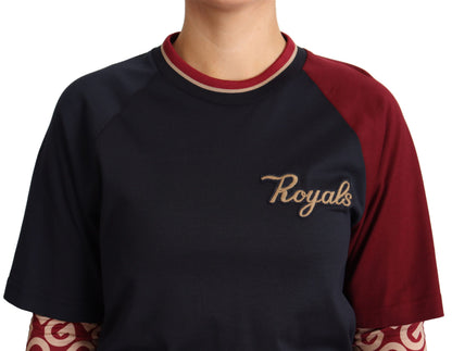 Multicolour Royals Crewneck Pullover Sweater