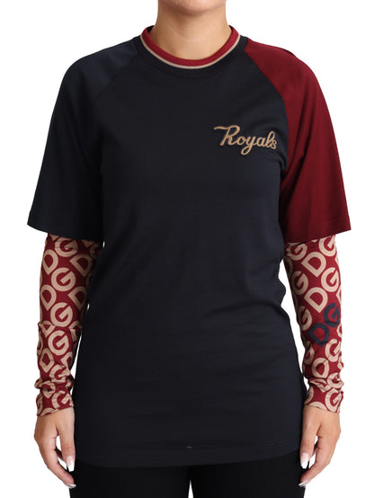 Multicolour Royals Crewneck Pullover Sweater