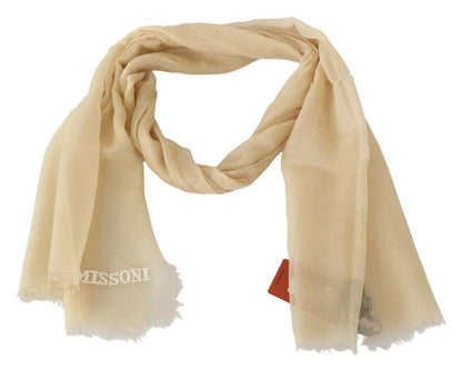 Missoni Beige Cashmere Unisex Neck Scarf