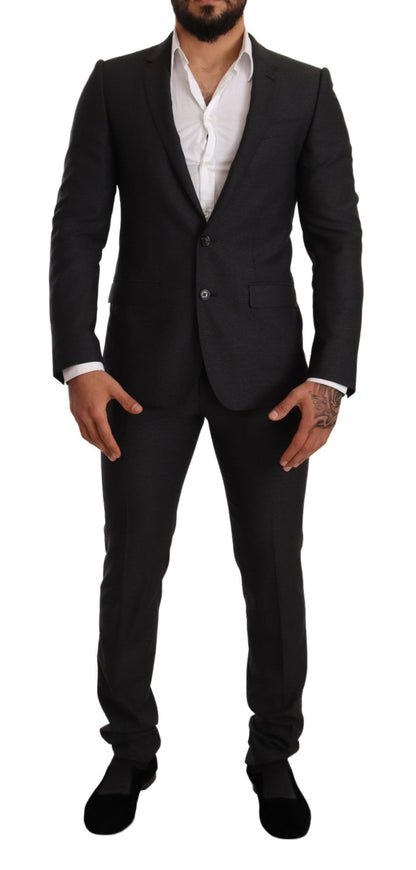 Dolce & Gabbana Men's Gray Wool MARTINI Slim Fit Set Suit