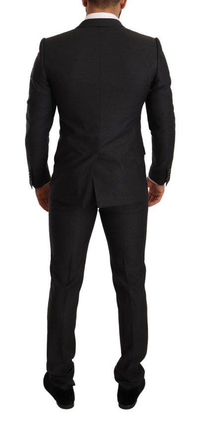 Dolce & Gabbana Men's Gray Wool MARTINI Slim Fit Set Suit