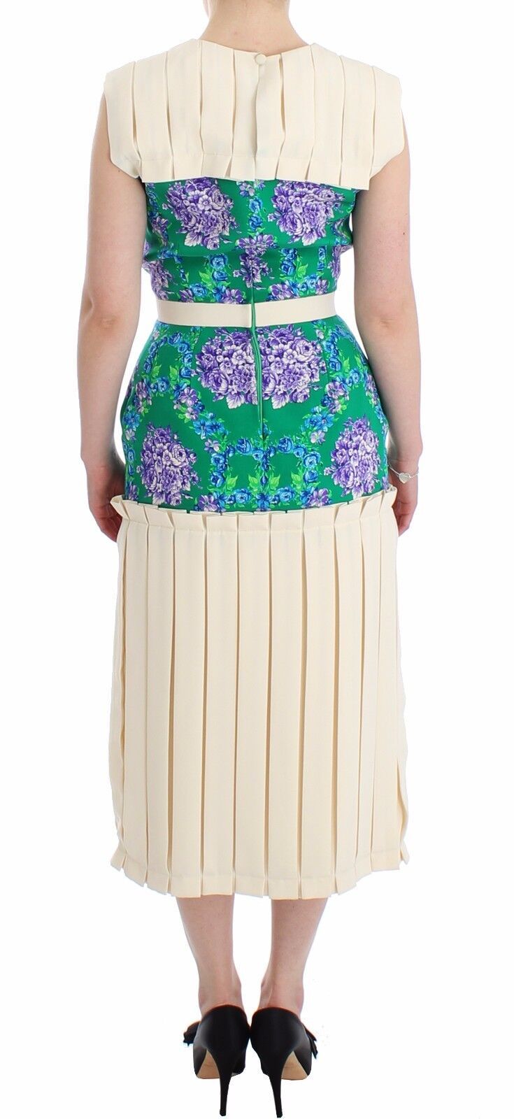 Multicolor Dress Gown Floral Sleeveless Gown