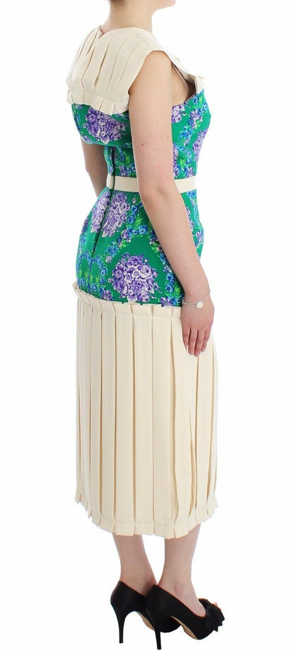 Multicolor Dress Gown Floral Sleeveless Gown