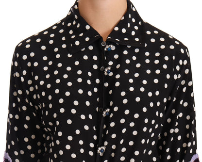 Black White Crystal Sequined Floral Dress