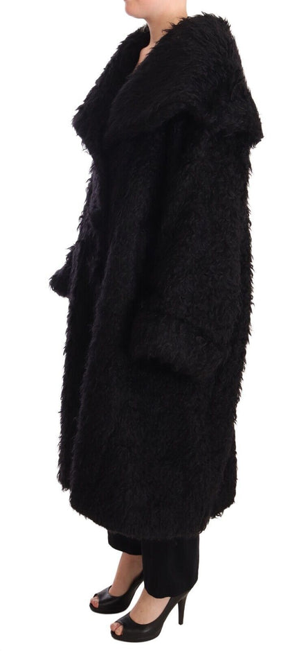 Dolce & Gabbana Women's Sleek Runway Fur Cape Trench Jacket