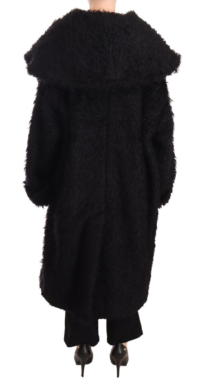 Dolce & Gabbana Women's Sleek Runway Fur Cape Trench Jacket