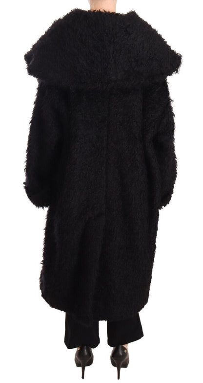 Dolce & Gabbana Women's Sleek Runway Fur Cape Trench Jacket
