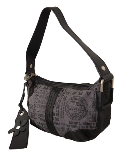 Wayfarer Grey Printed Handbag Shoulder Purse Fabric Bag