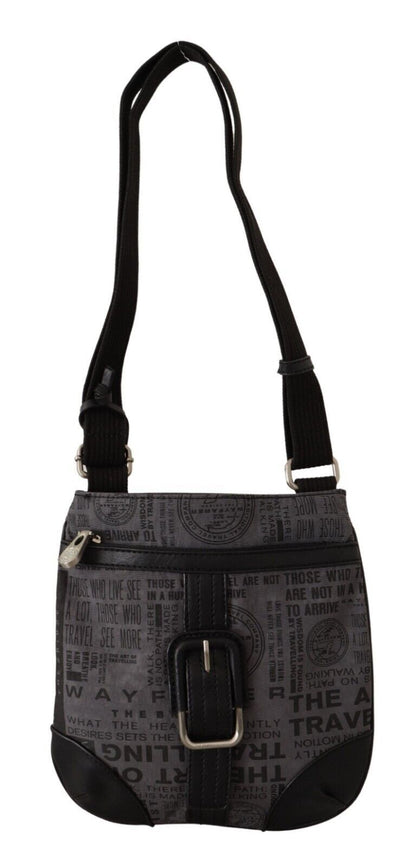Wayfarer Gray Printed Logo Shoulder Crossbody Purse Bag