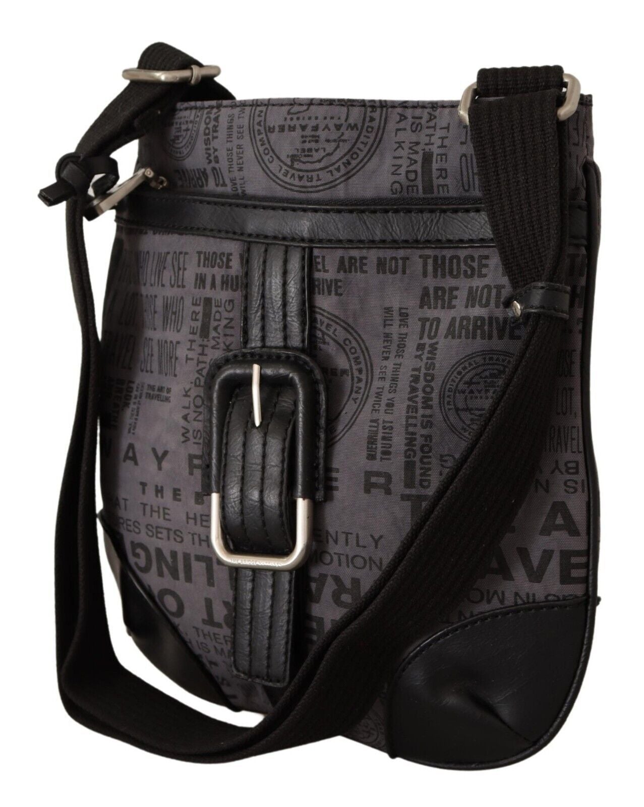 Wayfarer Gray Printed Logo Shoulder Crossbody Purse Bag