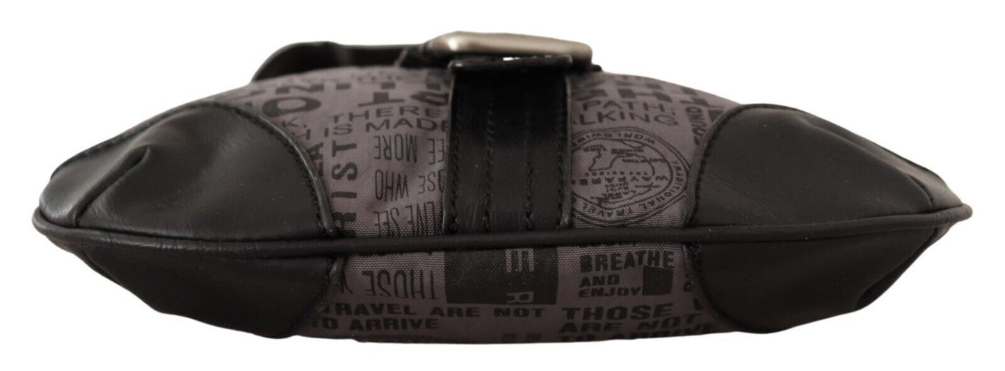 Wayfarer Gray Printed Logo Shoulder Crossbody Purse Bag