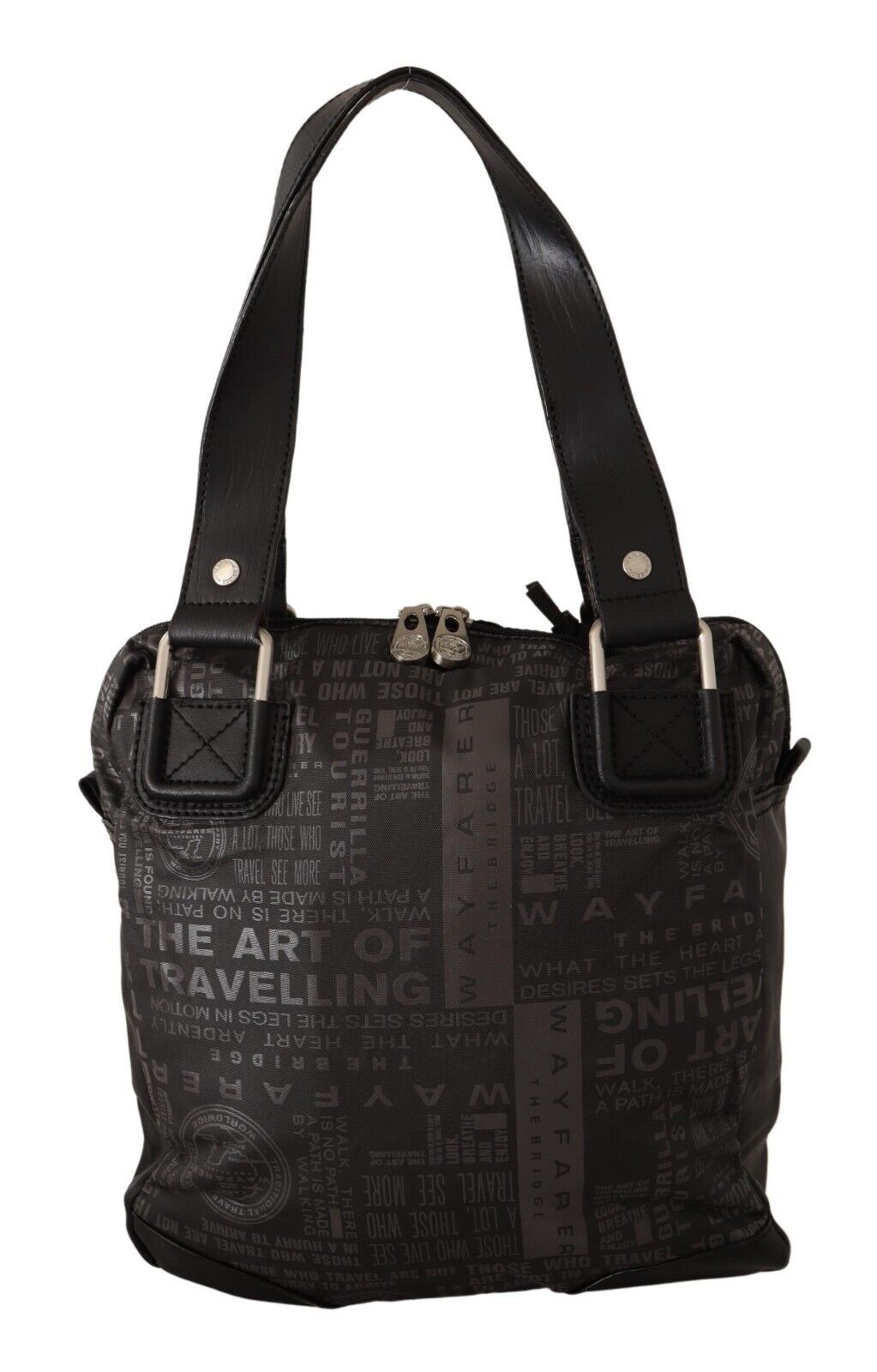 Wayfarer Black Printed Logo Shoulder Handbag Purse Bag