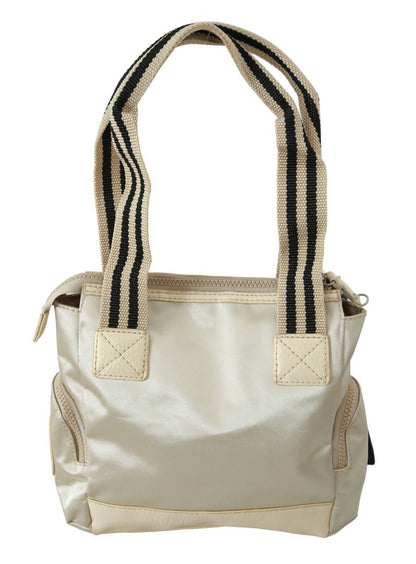 Wayfarer Beige Handbag Shoulder Tote Fabric Purse