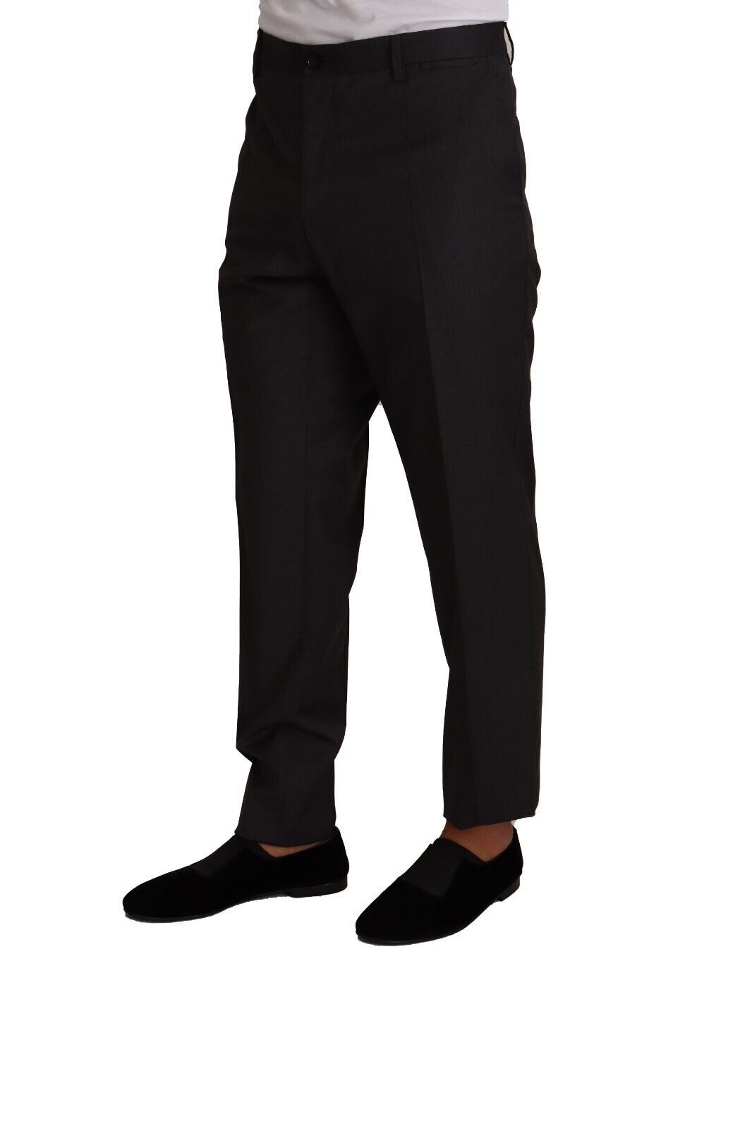 Gray Wool Formal Tuxedo Trouser Dress Pants