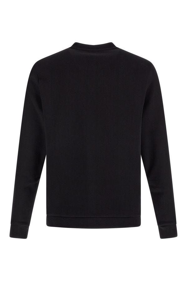 Hugo Boss Men's Black Cotton Logo Details Sweatshirt