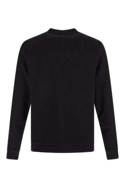 Hugo Boss Men's Black Cotton Logo Details Sweatshirt