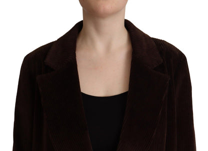 Dolce & Gabbana Women's Elegant Burgundy Double-Breasted Trench Coat