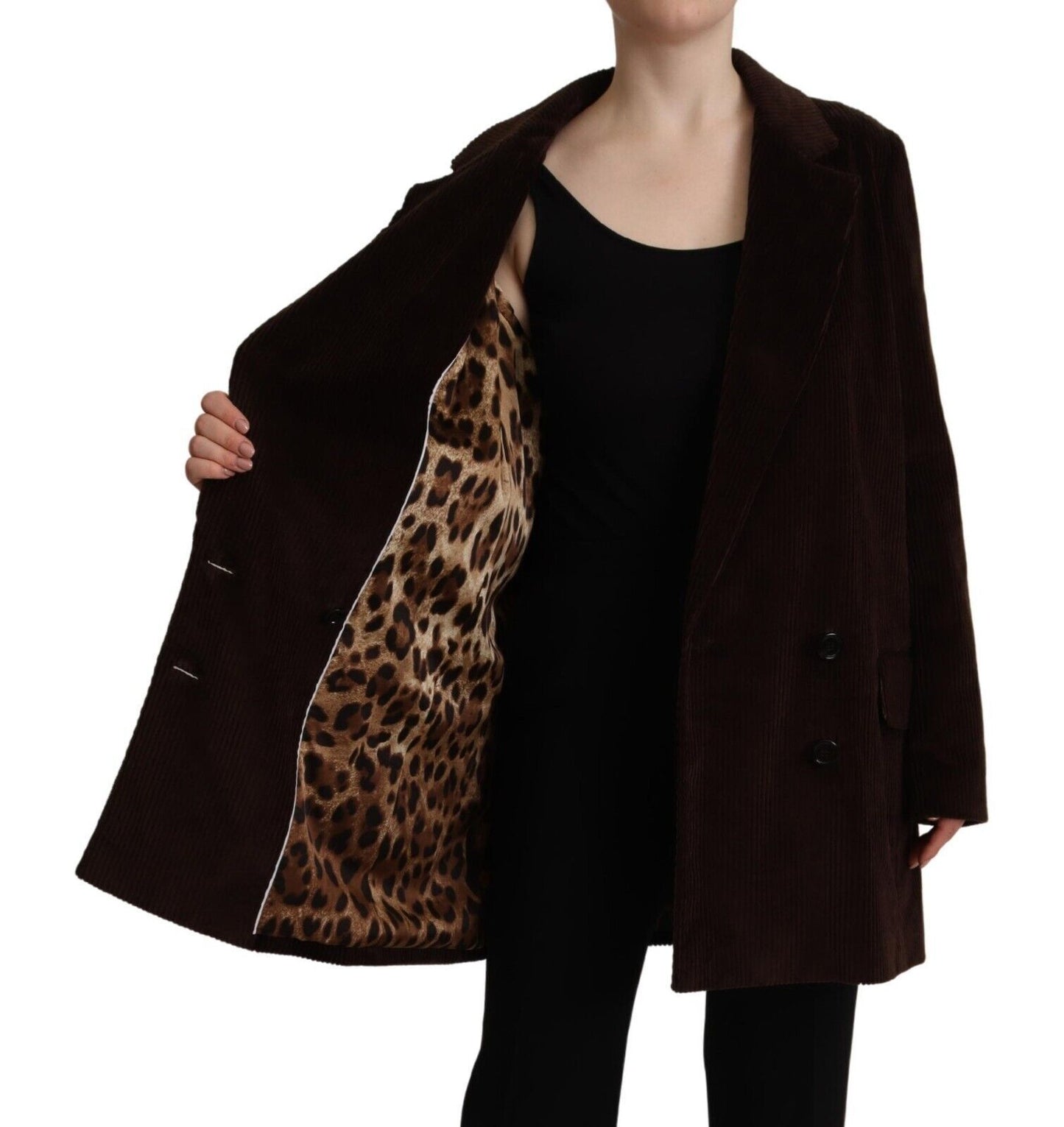 Dolce & Gabbana Women's Elegant Burgundy Double-Breasted Trench Coat