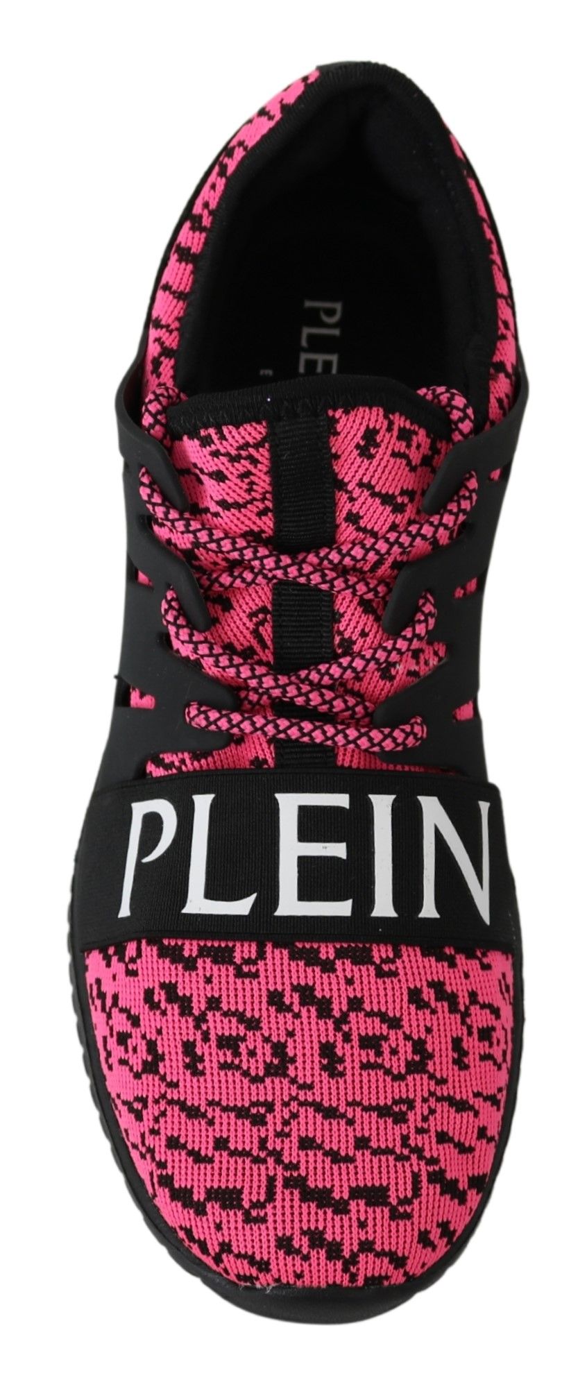 Plein Sport Women's Athletic Polyester & Rubber Sneakers - Black Pink