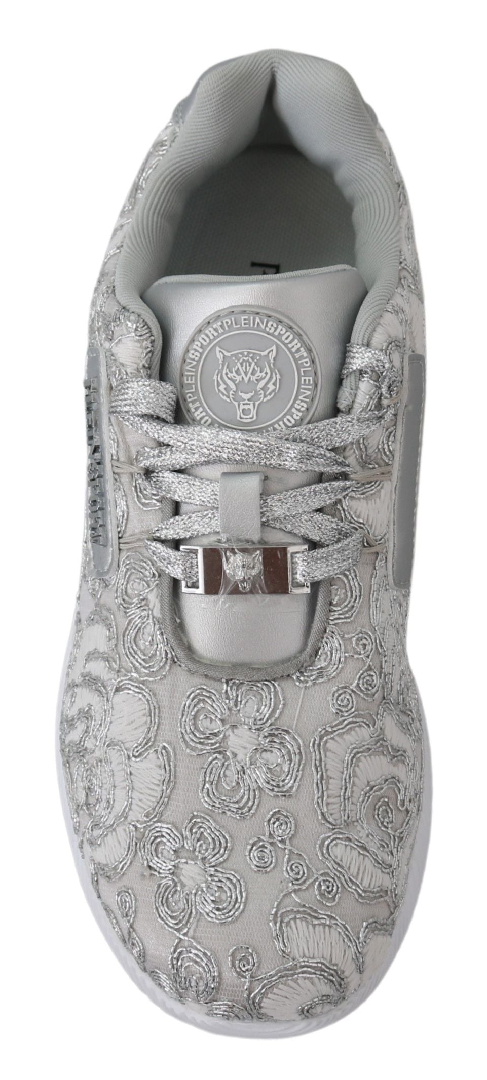 Plein Sport Women's Athletic Polyester & Rubber Sneakers - Silver
