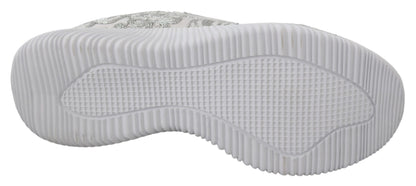 Plein Sport Women's Athletic Polyester & Rubber Sneakers - Silver