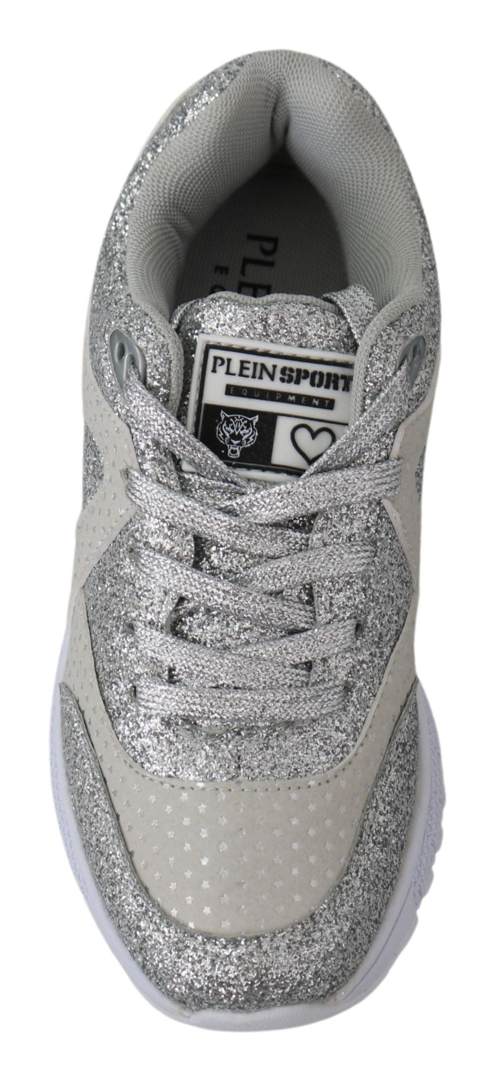 Plein Sport Women's Athletic Polyester & Rubber Sneakers - Silver
