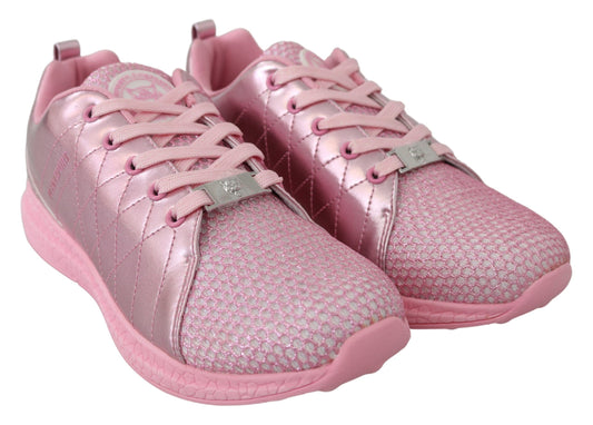 Plein Sport Women's Athletic Polyester & Rubber Sneakers - Pink