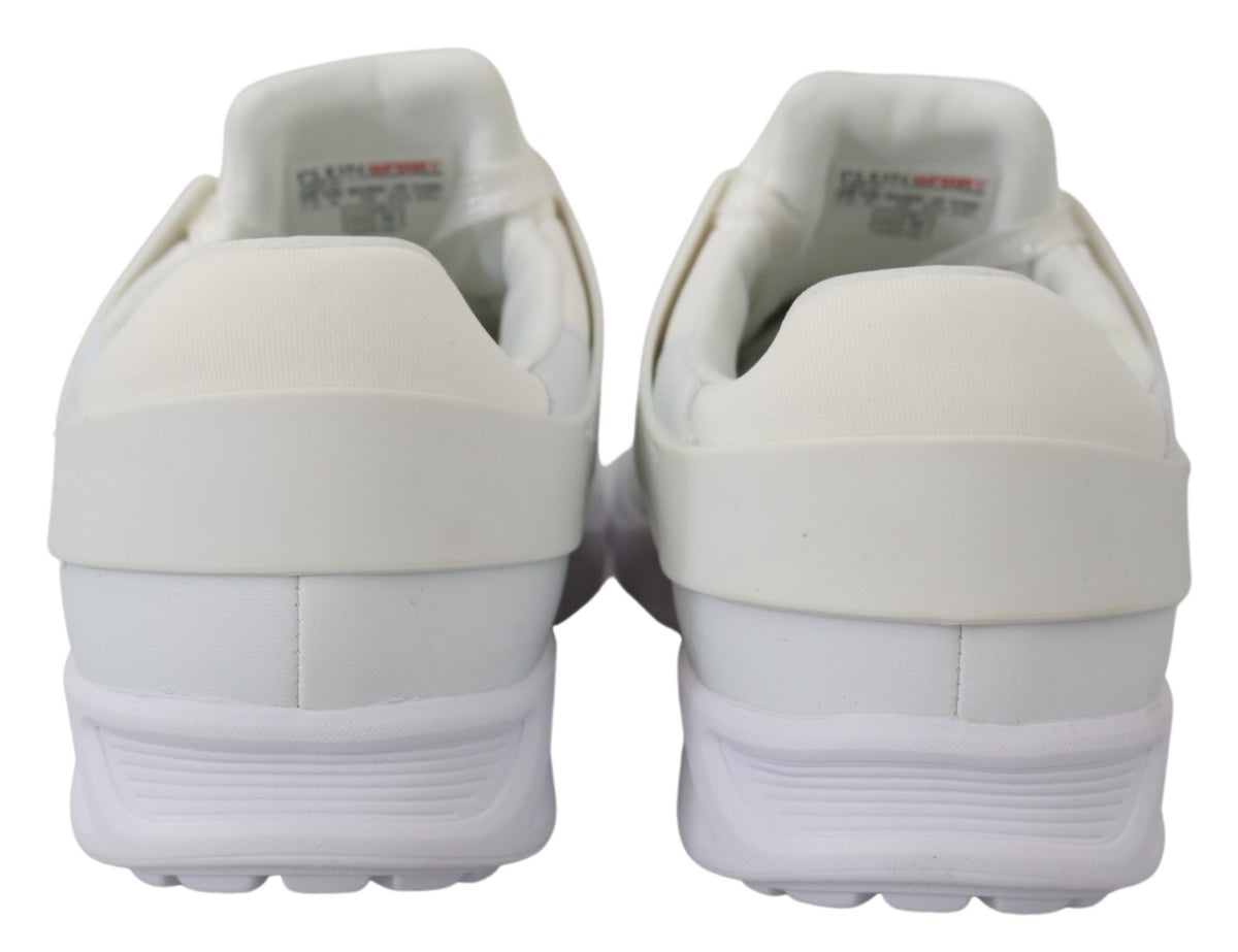 Plein Sport Women's Athletic Polyester & Rubber Sneakers - White
