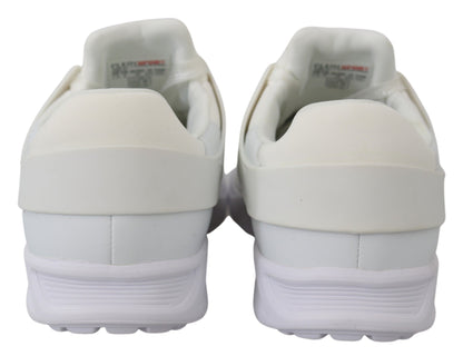 Plein Sport Women's Athletic Polyester & Rubber Sneakers - White