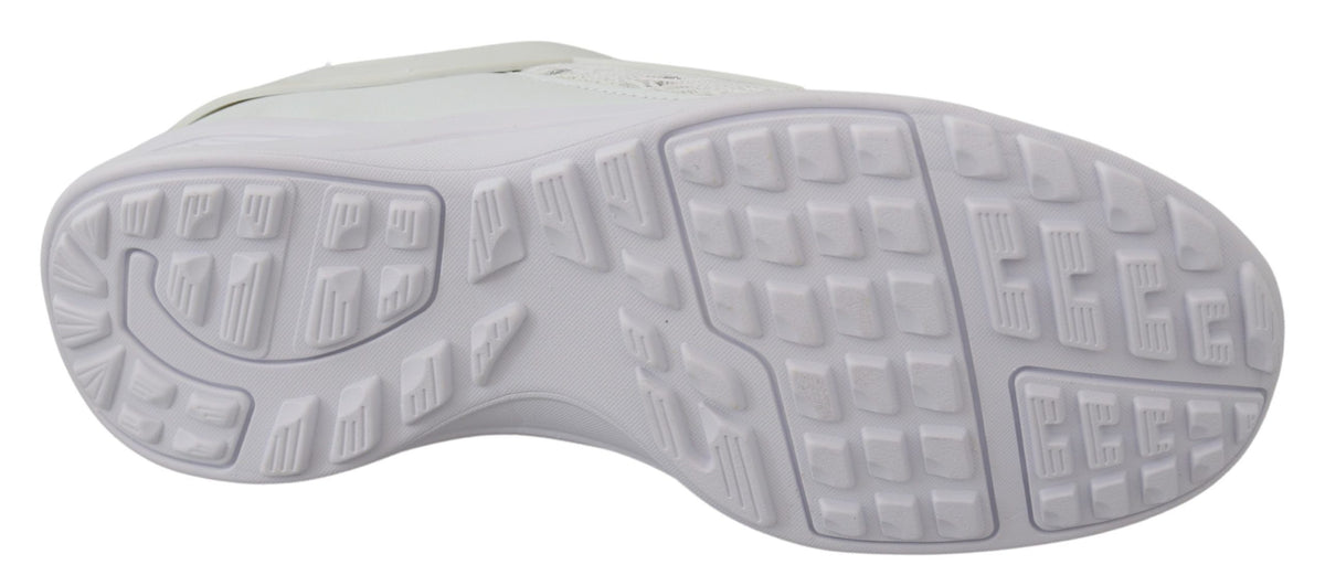 Plein Sport Women's Athletic Polyester & Rubber Sneakers - White