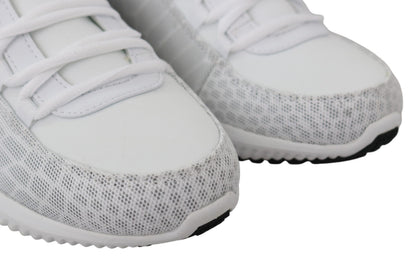 Plein Sport Men's Athletic Polyester & Rubber Sneakers - White