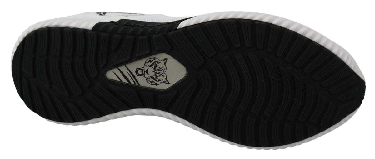 Plein Sport Men's Athletic Polyester & Rubber Sneakers - White