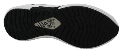 Plein Sport Men's Athletic Polyester & Rubber Sneakers - White