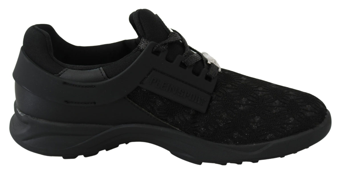 Plein Sport Women's Athletic Polyester & Rubber Sneakers - Black