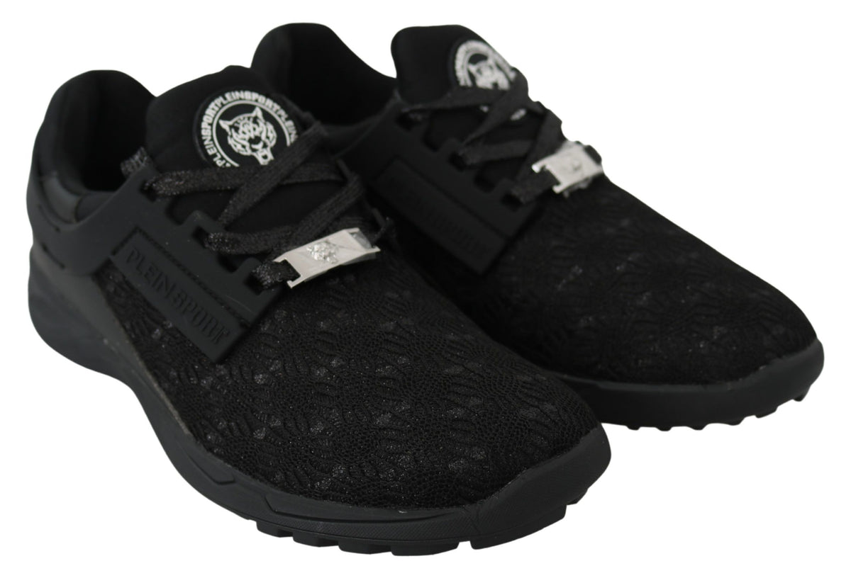 Plein Sport Women's Athletic Polyester & Rubber Sneakers - Black