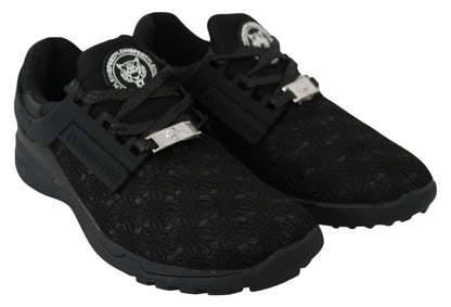 Plein Sport Women's Athletic Polyester & Rubber Sneakers - Black