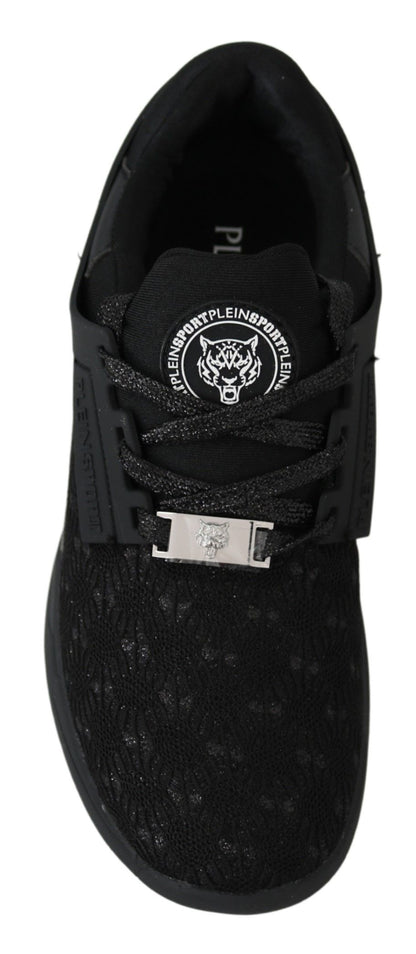 Plein Sport Women's Athletic Polyester & Rubber Sneakers - Black