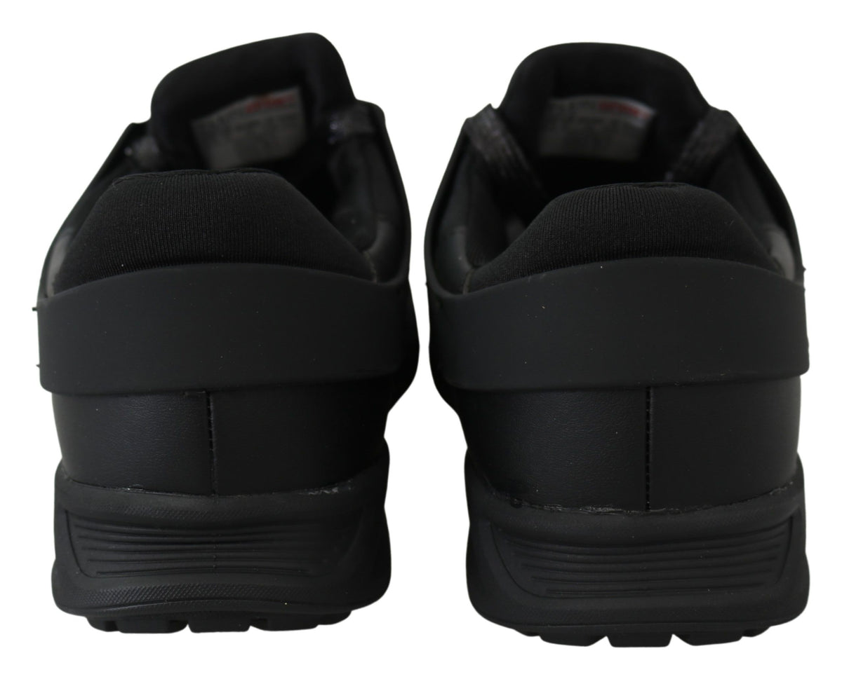 Plein Sport Women's Athletic Polyester & Rubber Sneakers - Black