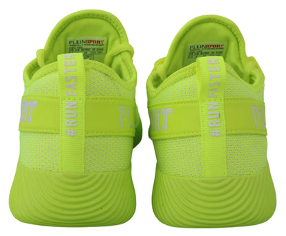 Plein Sport Men's Athletic Polyester & Rubber Sneakers - Yellow
