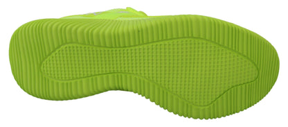 Plein Sport Men's Athletic Polyester & Rubber Sneakers - Yellow