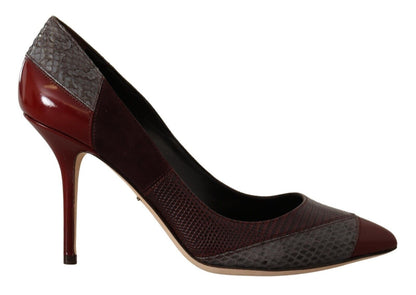 Dolce & Gabbana Multicolour Exotic Leather Heels Pumps Shoes