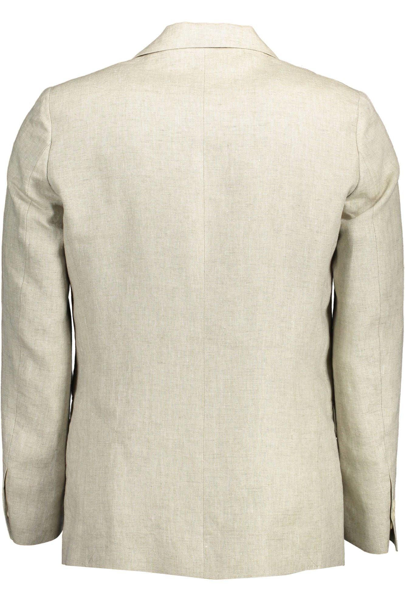 Gant Men's Beige Linen Smart Casual Blazer Jacket