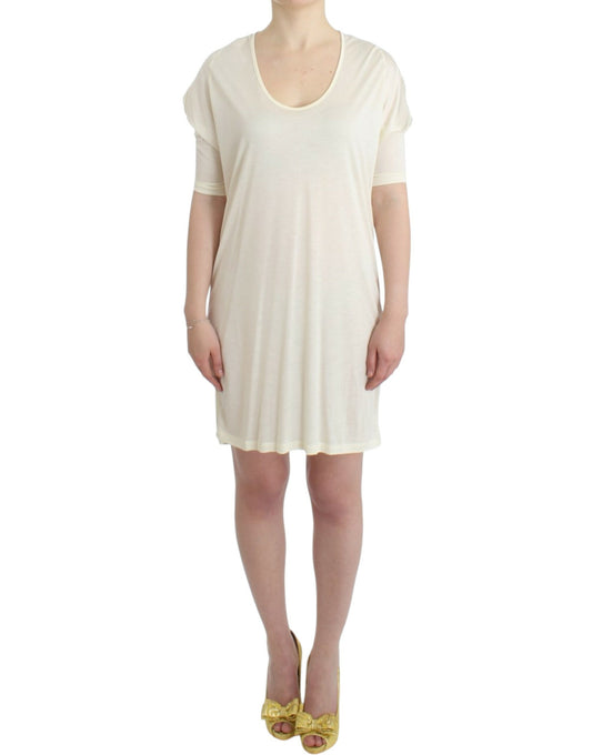 White modal tube dress