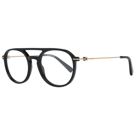 Eyeglasses Frames by Dsquared² for unisex in stretch denim cotton polyester black showcases a refined full-frame frame design with a refined black coloured frame finish for a refined and sophisticated look.