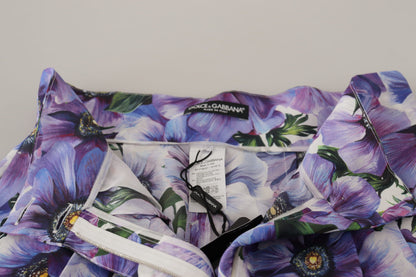 Dolce & Gabbana Elegant Floral High Waist Designer Shorts
