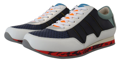 Dolce & Gabbana Multicolour Leather Sport Low Top Sneakers