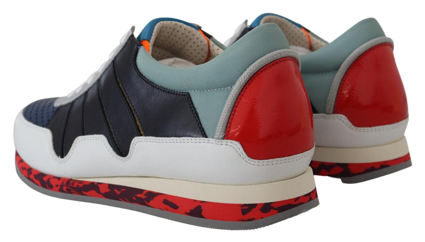 Dolce & Gabbana Multicolour Leather Sport Low Top Sneakers
