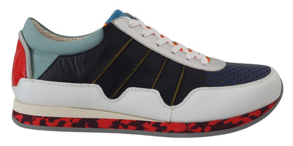Dolce & Gabbana Multicolour Leather Sport Low Top Sneakers