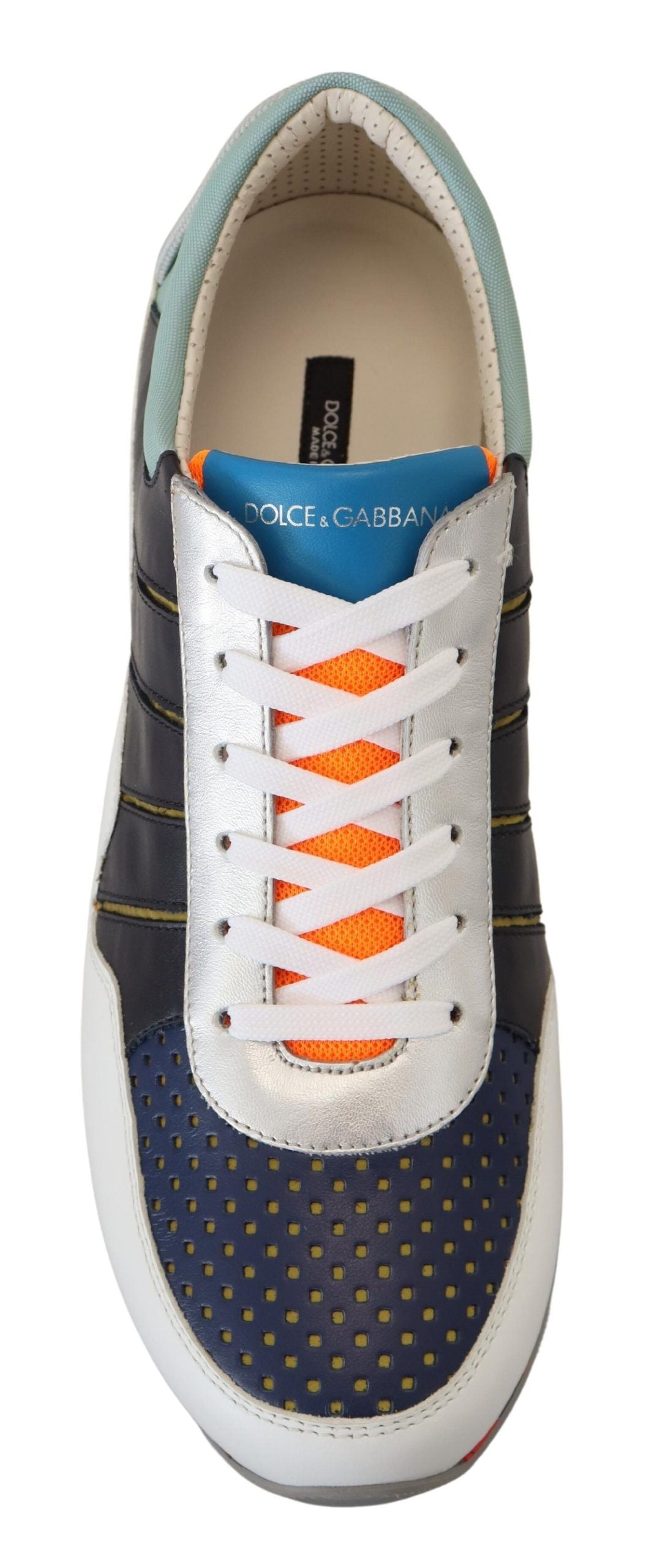 Dolce & Gabbana Multicolour Leather Sport Low Top Sneakers