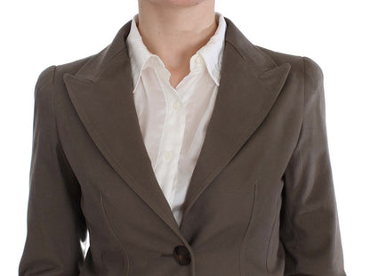 Bencivenga ladies' Beige Wool Cotton Pant & Blazer Suit